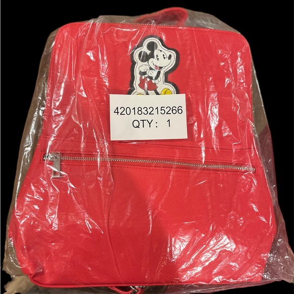 Disney Parks Mickey Mouse Red Backpack - Picture 3 of 7